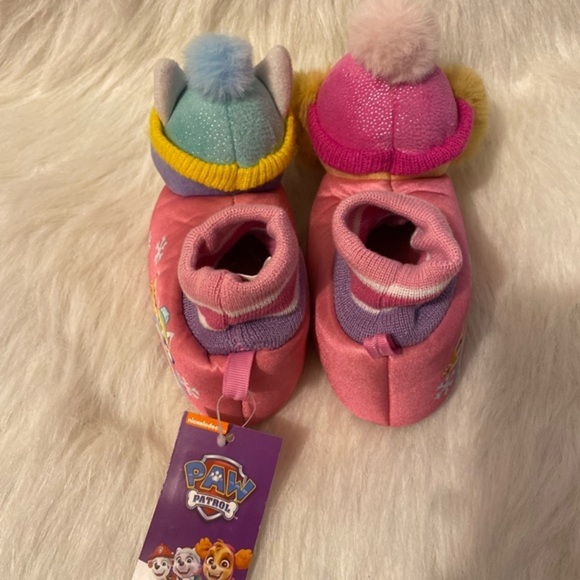 Paw‎ Patrol Slippers Girls Size 5-6 Pink Sky Everest Slip On Shoes - Picture 4 of 5